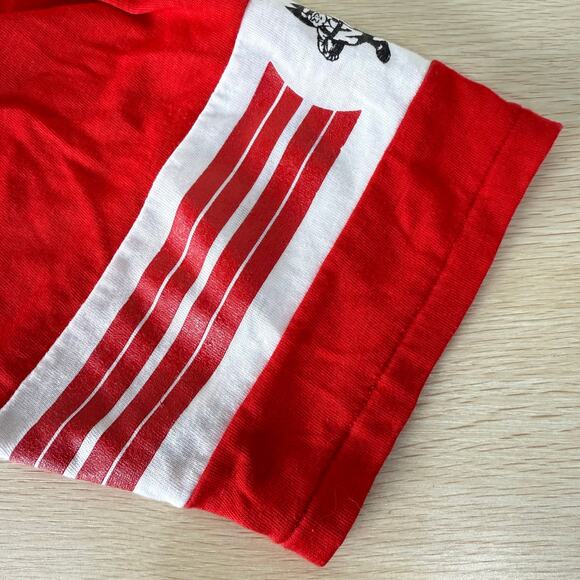 Vintage 70s 80s Nebraska Huskers Cornhuskers Single Stitch Red Jersey T-Shirt L - Picture 6 of 8